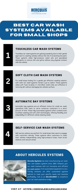 Best Car Wash Systems Available for Small Shops