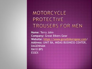 High-Quality Motorcycle Protective Trousers for Men - Safety and Comfort on Ever