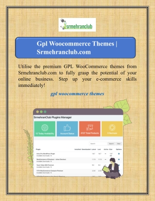 Gpl Woocommerce Themes | Srmehranclub.com