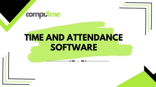 Efficient Time and Attendance Software for Your Business