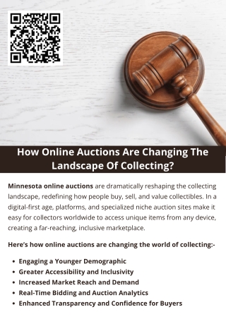 How Online Auctions Are Changing The Landscape Of Collecting?