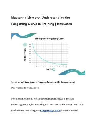 Mastering Memory_ Understanding the Forgetting Curve in Training _ MaxLearn