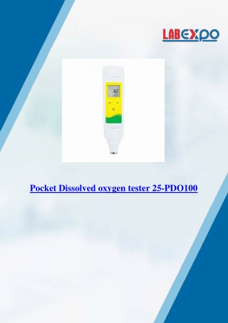 Pocket Dissolved oxygen tester 25-PDO100