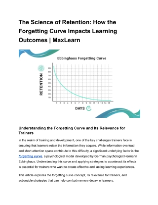 The Science of Retention_ How the Forgetting Curve Impacts Learning Outcomes _ MaxLearn