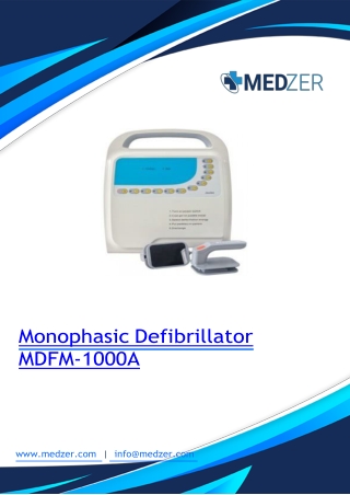 Monophasic Defibrillator MDFM-1000A