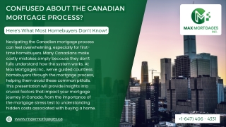 are you confused about the canadian mortgage