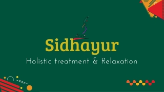 Panchakarma Treatment for Weight Loss at Sidhayur