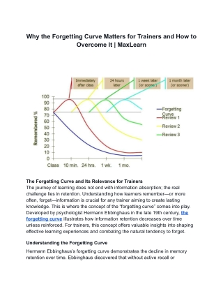 Why the Forgetting Curve Matters for Trainers and How to Overcome It _ MaxLearn