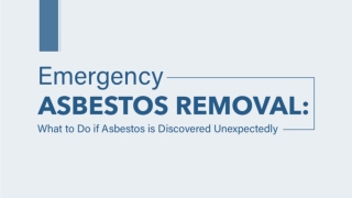 Specialized Services for Asbestos Hazard Reduction