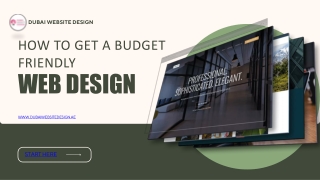 How to Get a Budget Friendly Web Design UAE