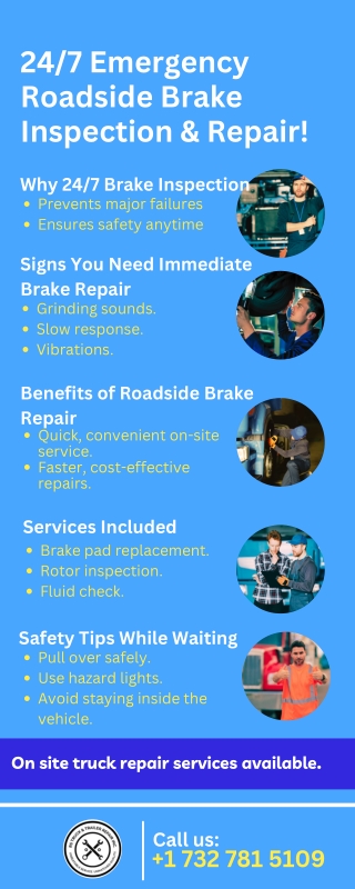 "24/7 Emergency Brake Inspection & Repair Roadside Assistance