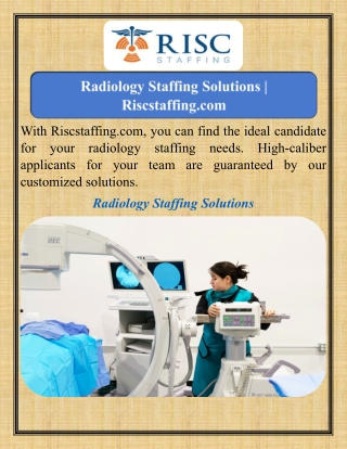 Radiology Staffing Solutions   Riscstaffing.com