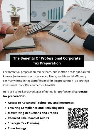 The Benefits Of Professional Corporate Tax Preparation