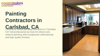 Painting Contractors in Carlsbad, CA – Quality Interior and Exterior Painting Services