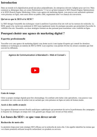 SEO et SEM : Comment votre agence de marketing digital peut booster votre visibi