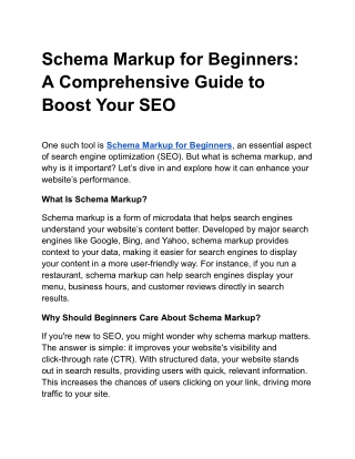 Schema Markup for Beginners_ A Comprehensive Guide to Boost Your SEO