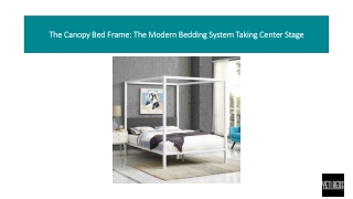 The Canopy Bed Frame: The Modern Bedding System Taking Center Stage