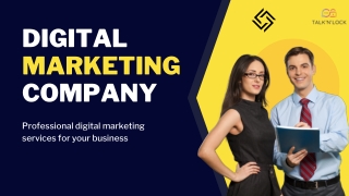 Blue and Yellow Modern Digital Marketing Agency Presentation