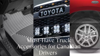 Must-Have Truck Accessories for Canadian Drivers