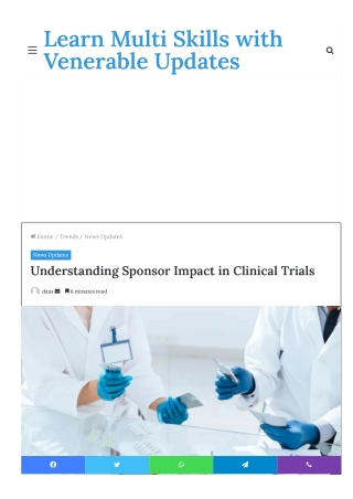 Understanding Sponsor Impact in Clinical Trials  Chemxpert Database