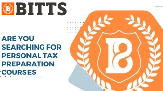 Are You Searching For personal tax preparation courses