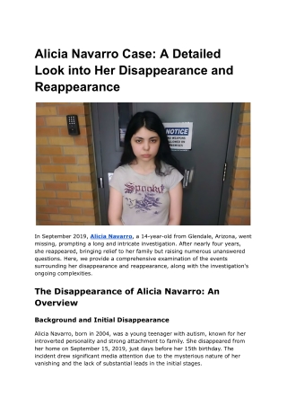 Alicia Navarro Case_ A Detailed Look into Her Disappearance and Reappearance