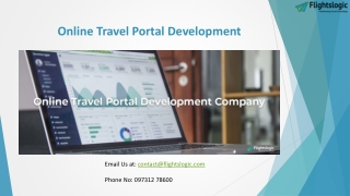 Online Travel Portal Development