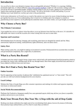 Book Your Dream Party Bus Near Me: A Step-via-Step Guide