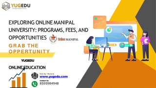 Online Manipal University Fees : Online Yugedu