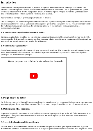 Pourquoi choisir une agence spécialisée pour votre site de mairie ?