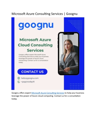 Microsoft Azure Consulting Services00000