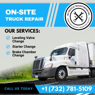 Expert On-Site Truck Repair and Roadside Assistance Services for Commercial Flee
