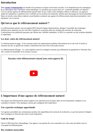 Comment une agence de référencement naturel booste votre visibilité en ligne