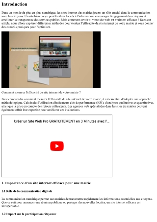 Comment mesurer l'efficacité du site internet de votre mairie ?