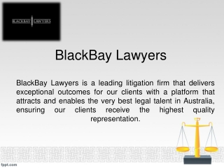 Employment Lawyer Australia - Blackbaylawyers