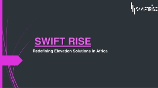 Swift Rise Lift Repair Services Nigeria: Expert Elevator Maintenance & Repair So