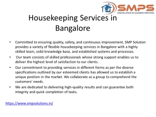 Best Housekeeping Services in Bangalore-Best Housekeeping agency