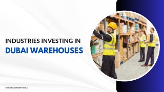 Industries Investing in Dubai Warehouses