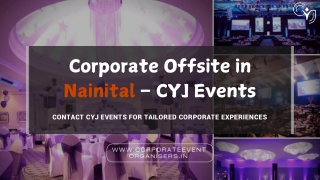 Conference Venues in Nainital | Corporate Event Venues in Nainital