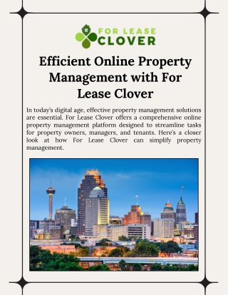 Streamline Your Rental Property Management with For Lease Clover