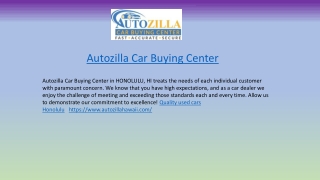 Quality Used Car Auto Zilla