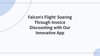 Invoice Discounting App by Falcon: Fast & Reliable Business Financing