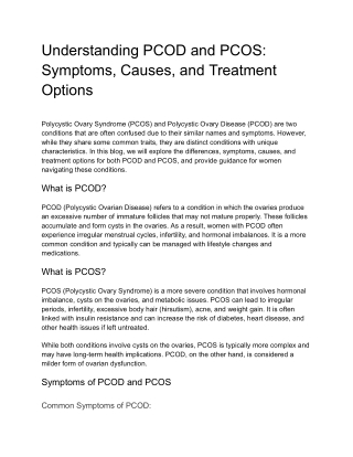 Understanding PCOD and PCOS_ Symptoms, Causes, and Treatment Options