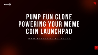 Pump Fun Clone Powering Your Meme Coin Launchpad