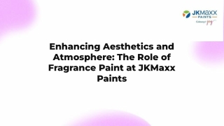 An Introduction to Fragrance Paint: Revolutionizing Interiors with Scent