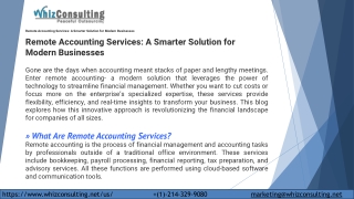 Remote Accounting Services