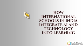 How International Schools in India Integrate AI and Technology into Learning