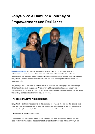 Sonya Nicole Hamlin_ A Journey of Empowerment and Resilience