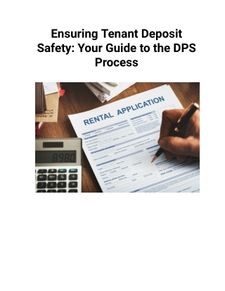 Ensuring Tenant Deposit Safety_ Your Guide to the DPS Process from Estate Agents Royal Docks