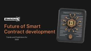 Future of Smart Contract development by BlockchainX